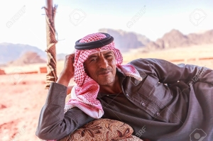 A Jordanian Arab bedouin man with the amrani/mariin phenotype.