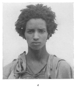 A Sahrawi Berber Moor man with greater Sub-Saharan African admixture. All contemporary Maghrebis carry some degree of Sub-Saharan African admixture, which primarily consists of ancient SSA admixture embedded within their Iberomaurusian component and recent SSA admixture derived from interaction with Niger-Congo-speaking groups of West Africa. In his phenotype, this Sahrawi individual shows marked traces of these Sub-Saharan African elements, mainly in terms of hair form. As such, he represents the Maghrebi equivalent of the yusuur physiognomy of the southern part of the Horn and the northern half of the Great Lakes region, a broad area where Afro-Asiatic speakers come into contact with various Sub-Saharan African populations.
