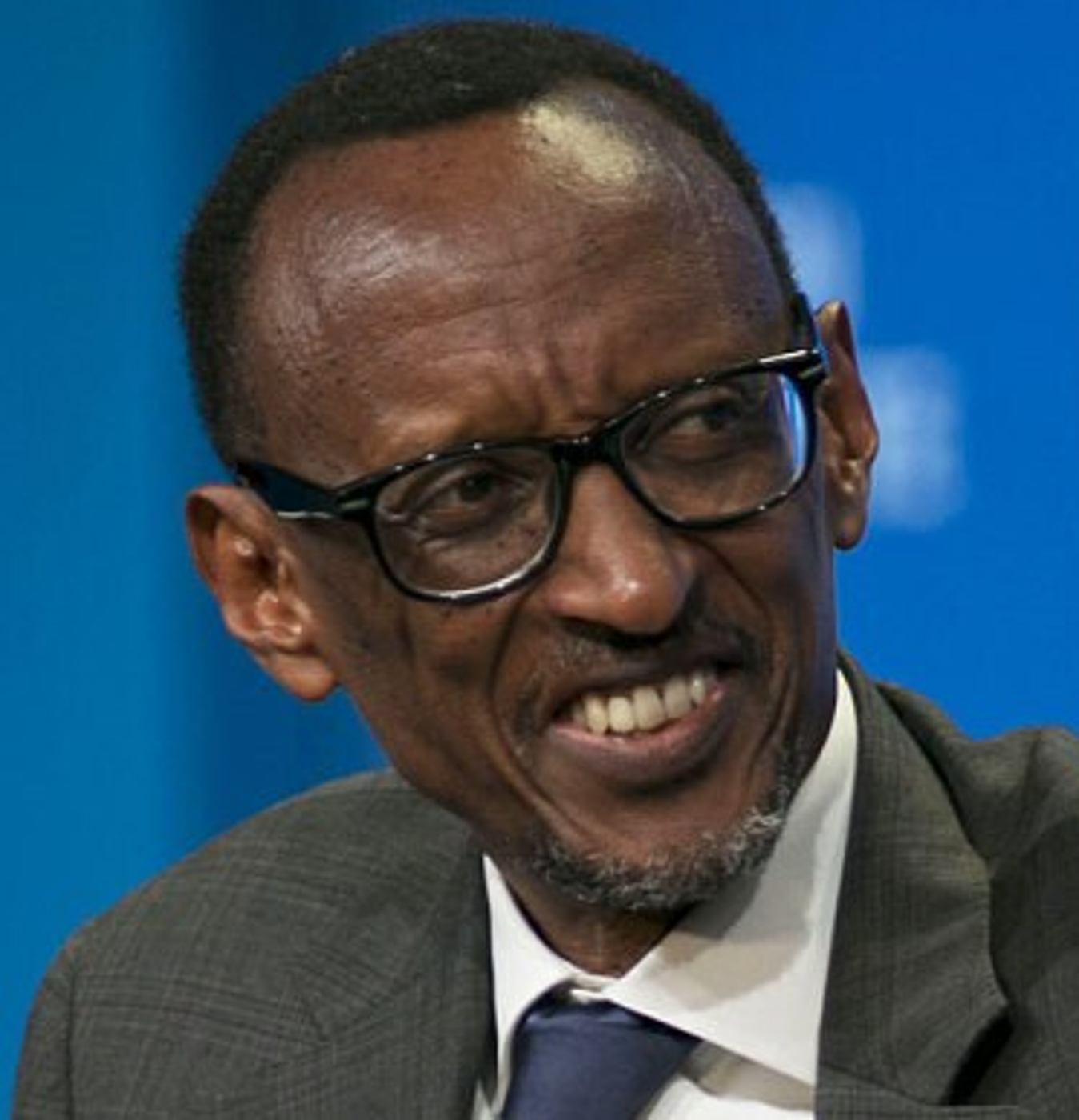 President of Rwanda Paul Kagame (Tutsi). Among the Tutsi-Hima, individuals with a more Cushitic-influenced physiognomy can occasionally be found; more often in their ruling class than among commoners. However, this foreign influence is limited to anthropometric traits and never includes attributes such as non-kinky hair texture. This suggests that the Tutsi-Hima's ancestors were Bantus who absorbed some Cushitic peoples rather than vice versa.