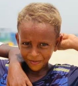 An Afar boy with natural blond hair. According to Hrdy (1978), who analysed Meroitic remains in Sudanese Nubia, many ancient individuals buried at the Semna South site had blond or red hair, a fact which "probably points to a significantly lighter-haired population than is now present in the Nubian region." Hence, the rare modern occurrence of blond hair in the Horn of Africa appears to be an atavistic trait, inherited from the ancient Cushites as they began their initial spread southward from the Nile Valley.